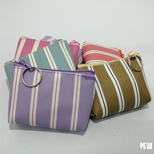 KB กระเป๋าใส่เหรียญ กระเป๋าสตางค์ ขายส่ง ยกโหล ของชำร่วย ของขวัญ แทนคำขอบคุณ คละสี 12ใบ ขนาด 3x4 นิ้ว ลายพาสเทล - Image 2