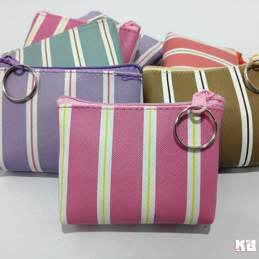 KB กระเป๋าใส่เหรียญ กระเป๋าสตางค์ ขายส่ง ยกโหล ของชำร่วย ของขวัญ แทนคำขอบคุณ คละสี 12ใบ ขนาด 3x4 นิ้ว ลายพาสเทล - Image 4
