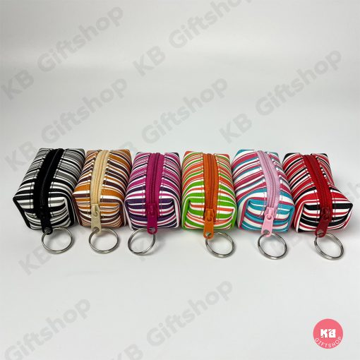 KB กระเป๋าใส่เหรียญ กระเป๋าสตางค์ ขายส่ง ยกโหล ของชำร่วย ของขวัญ แทนคำขอบคุณ คละสี 12ใบ ขนาด 2x3 นิ้ว ลายบาร์โค้ด - Image 2