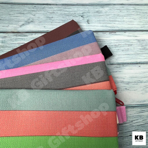 KB ขายส่ง ยกโหล (12ใบ) กระเป๋าดินสอ กล่องดินสอ อุปกรณ์เครื่องเขียน ขนาด 4x8 นิ้ว พิมพ์ลาย colorful - Image 4