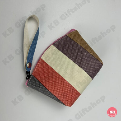 KB กระเป๋าใส่เหรียญ กระเป๋าสตางค์ ทรงโค้ง ขายส่ง ยกโหล ของชำร่วย ของขวัญ แทนคำขอบคุณ คละสี  ขนาด 3x4 นิ้ว ลาย Colorful - Image 5