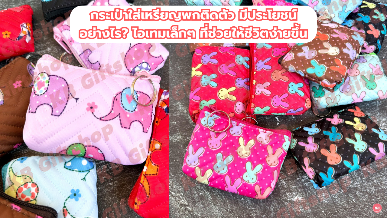 กระเป๋าใส่เหรียญพกติดตัว